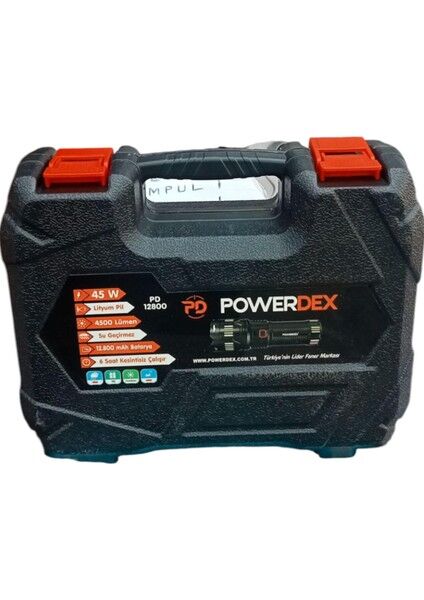 PD-12800 Profesyonel El Feneri | 45W – 4500 Lümen – 12.800 Mah – Su Geçirmez – Zoom