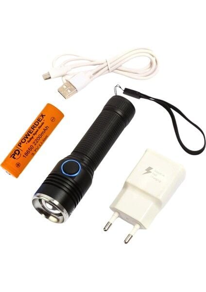 Pd-6007 El Feneri Güçlü Led Tasarım