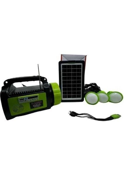 PD-9090 50W Güneş Enerjili Şarj Radyolu Avcı Kamp Feneri