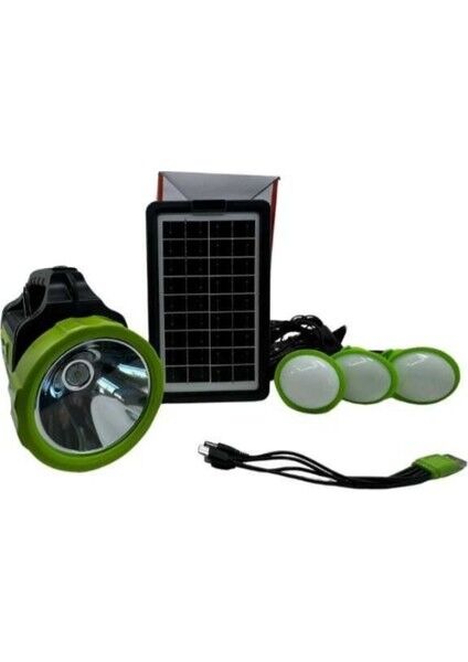 PD-9090 50W Güneş Enerjili Şarj Radyolu Avcı Kamp Feneri