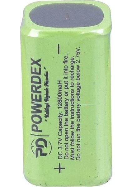 PD-10200 Avcı Feneri için 12800 mAh 3.7V Şarjlı Orijinal Fener Pili