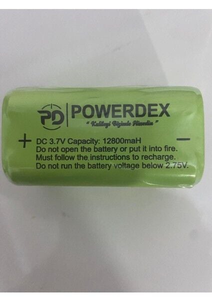 PD-10200 Avcı Feneri için 12800 mAh 3.7V Şarjlı Orijinal Fener Pili