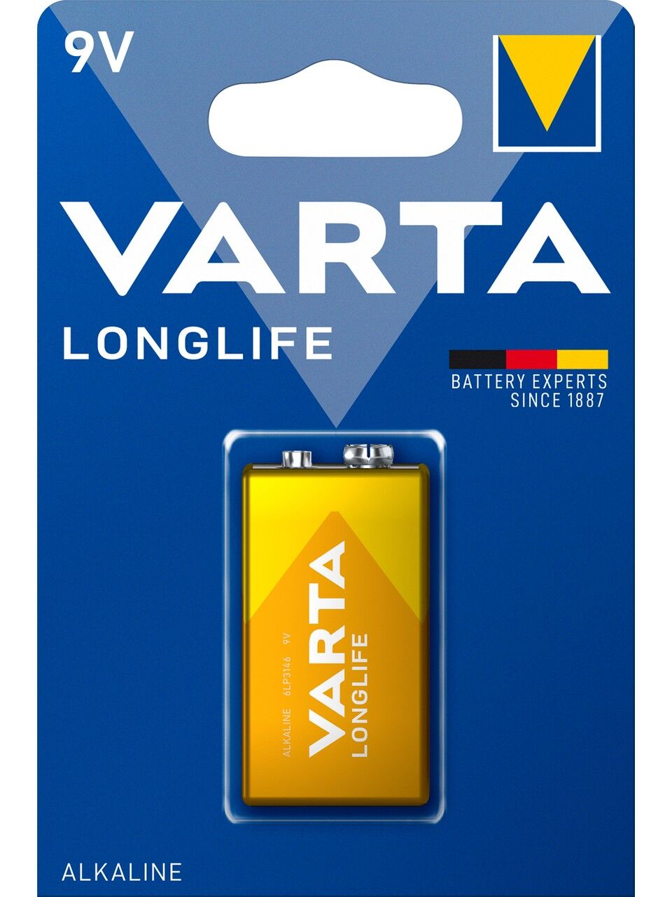 Alkalin 9V Longlife Pil Tekli Paket