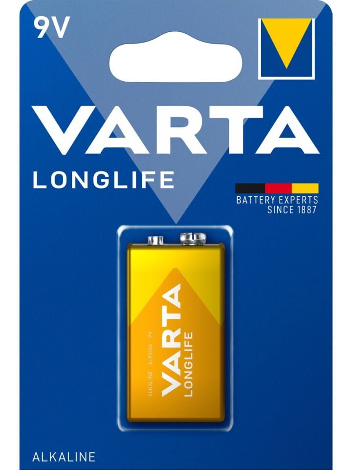 Alkalin 9V Longlife Pil Tekli Paket