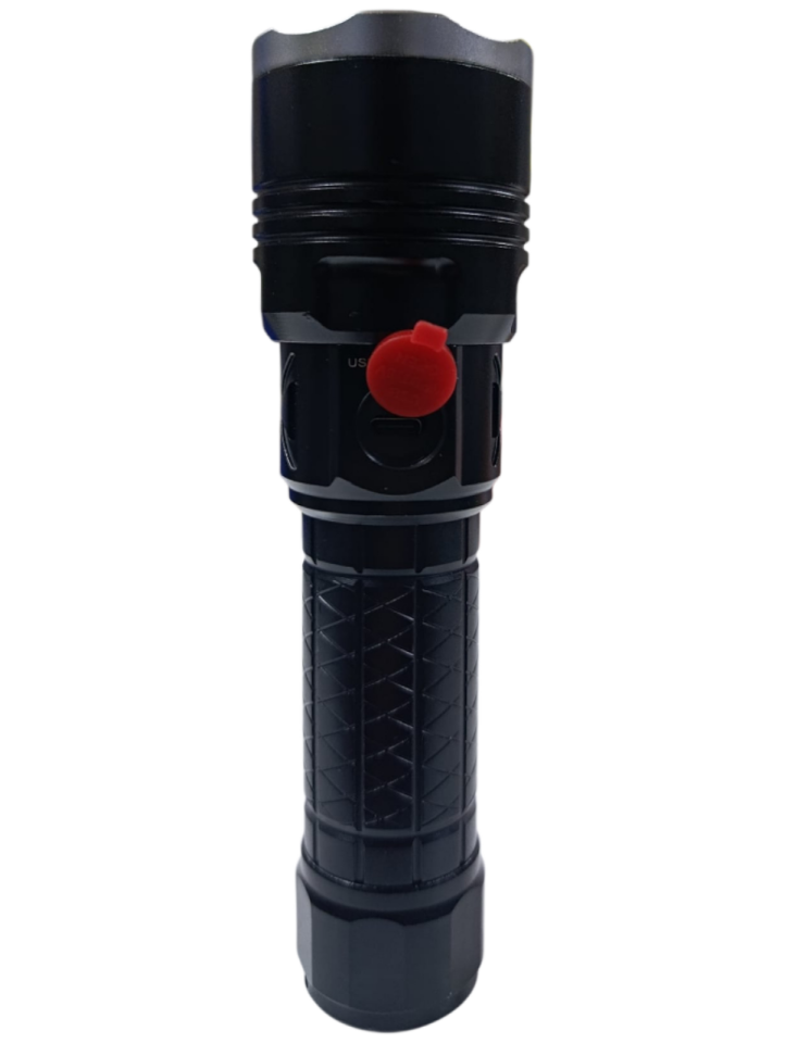 PD-6696 Profesyonel El Feneri | 15W – 1500 Lümen – 4800 Mah – Zoomlu – Metal Kasa – Type-C Şarjlı