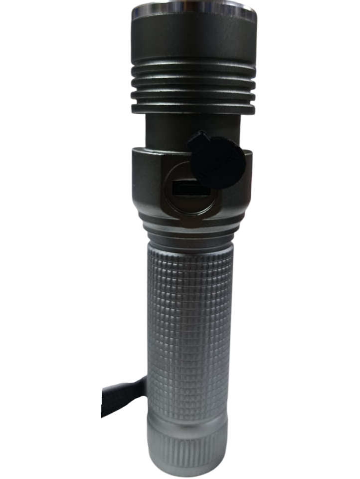 PD-6007 Profesyonel El Feneri | 8W – 2200 Mah – Zoomlu – Metal Kasa – Micro-Usb Şarjlı