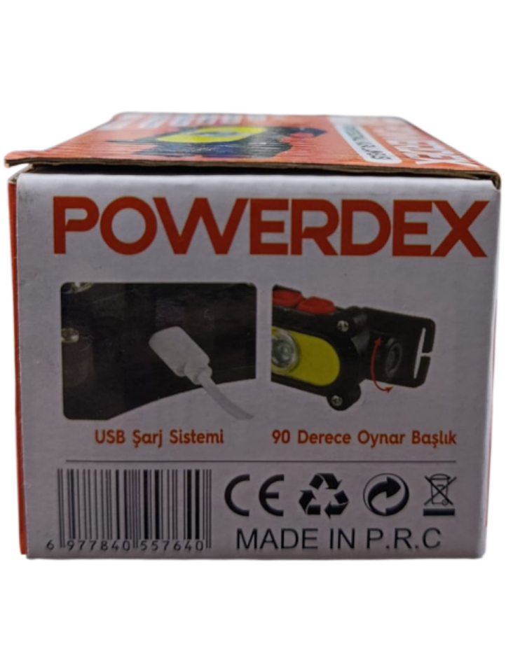 PD-8872 Profesyonel Kafa Lambası | Ön LED + Cob LED – 90° Oynar Başlık – Hafif & Ergonomik – Micro-Usb Şarjlı