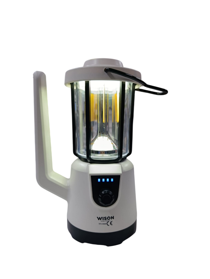 WS-9595 Profesyonel El Feneri & Kamp Lambası | 5W – 3 Işık Modu – Asılabilir – Powerbank – Type-C Şarjlı