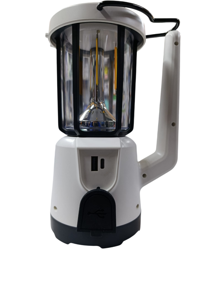 WS-9595 Profesyonel El Feneri & Kamp Lambası | 5W – 3 Işık Modu – Asılabilir – Powerbank – Type-C Şarjlı