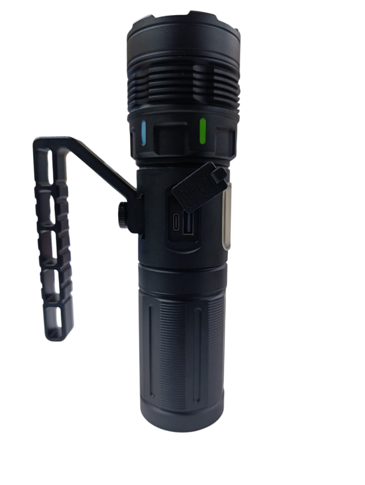 WS-950 Profesyonel El Feneri | 55W – 5500 Lümen – Güçlü Cob Light – Powerbank – Zoomlu – Dijital Göstergeli – Type-C