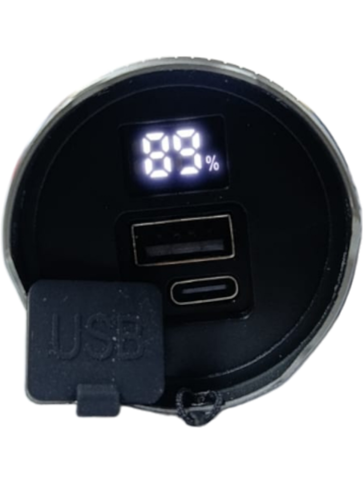 GK-5000 Profesyonel El Feneri | 25W – 2500 Lümen – Güçlü Cob Light – Powerbank Özellikli – Dijital Göstergeli – Zoomlu – Type-C