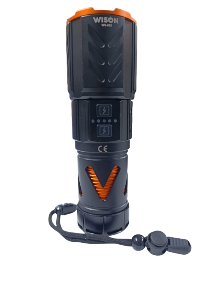 WS-615 Profesyonel El Feneri | 30W – 3000 Lümen – 9800 Mah – Type-C Şarjlı