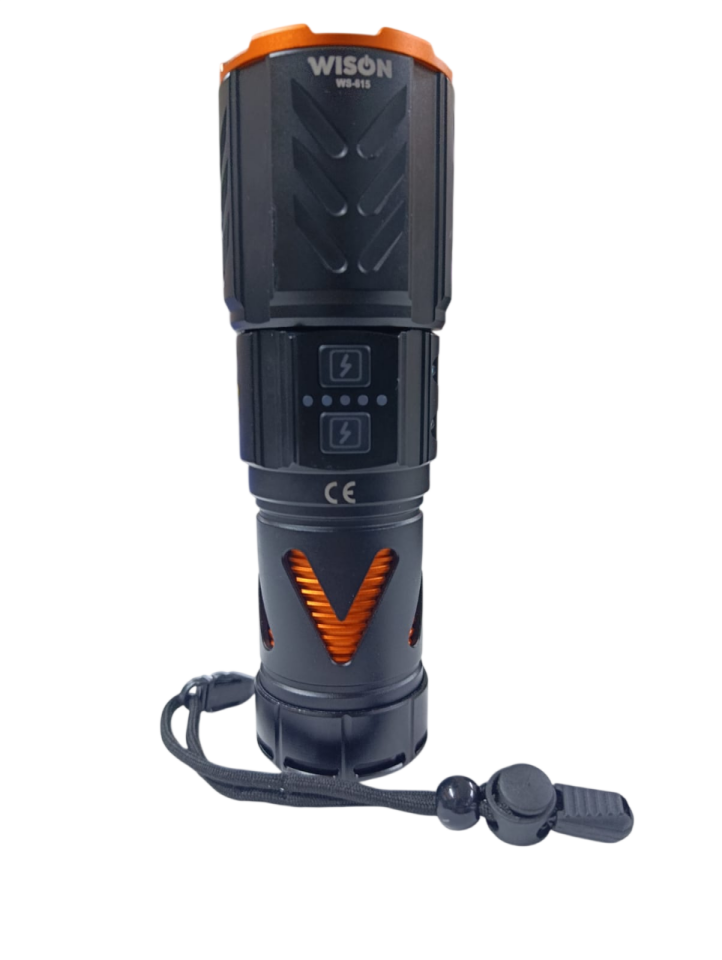 WS-615 Profesyonel El Feneri | 30W – 3000 Lümen – 9800 Mah – Type-C Şarjlı