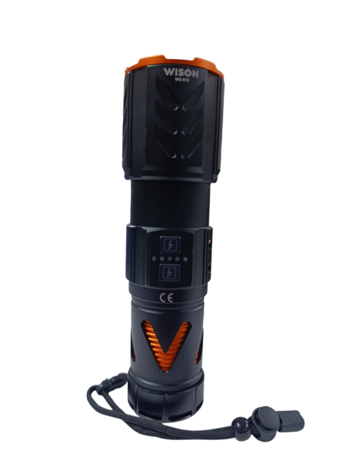 WS-615 Profesyonel El Feneri | 30W – 3000 Lümen – 9800 Mah – Type-C Şarjlı