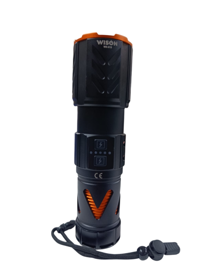 WS-615 Profesyonel El Feneri | 30W – 3000 Lümen – 9800 Mah – Type-C Şarjlı