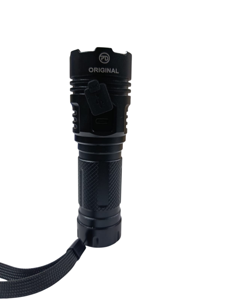 PD-515-PRO Profesyonel El & Tüfek Feneri | 20W – 1200 Lümen – 6000 Mah – Type-C Şarjlı