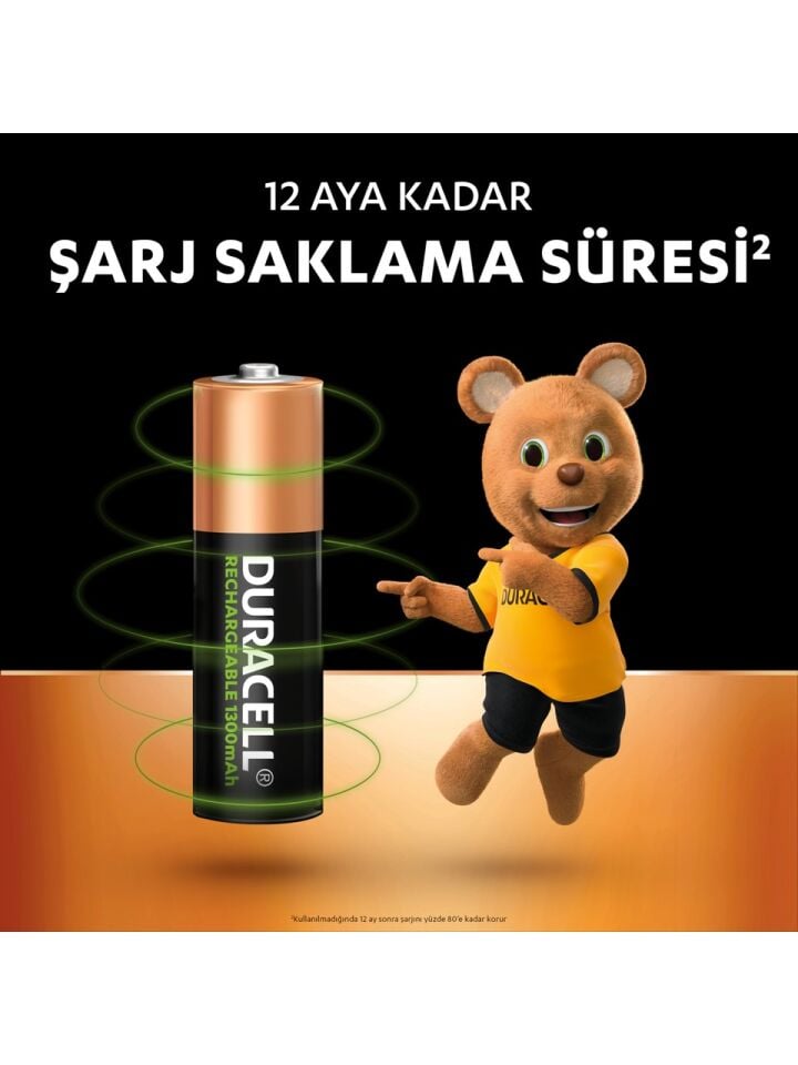 Şarjlı AA 1300 mAh NiMH Pil 2'li Paket