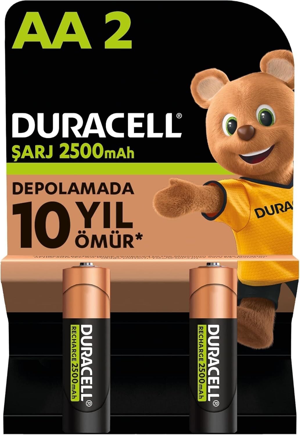 Şarjlı AA 2500 mAh NiMH Pil 2'li Paket