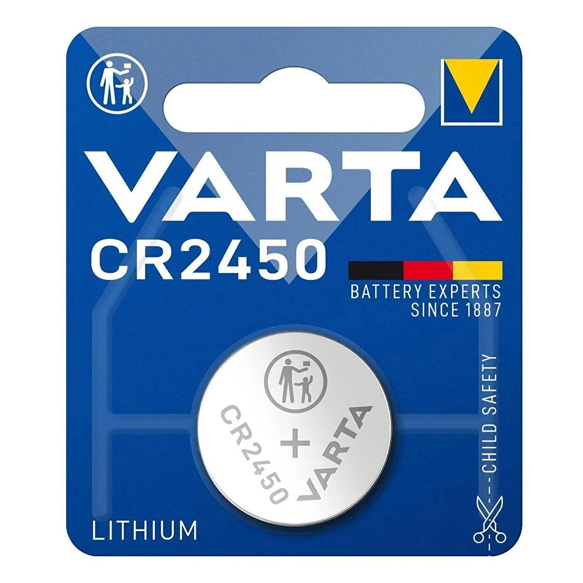 CR2450 Lityum Düğme Pil Tekli Paket