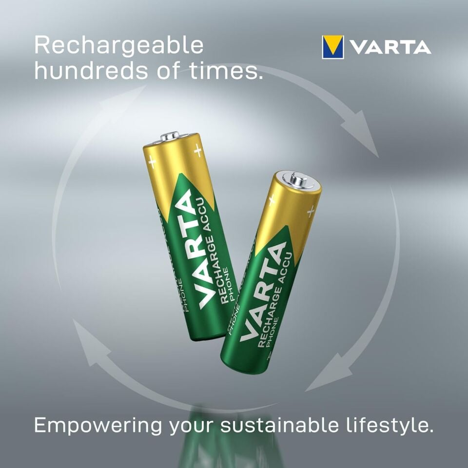 Şarjlı AAA 800 mAh NiMH Pil 4'lü Paket