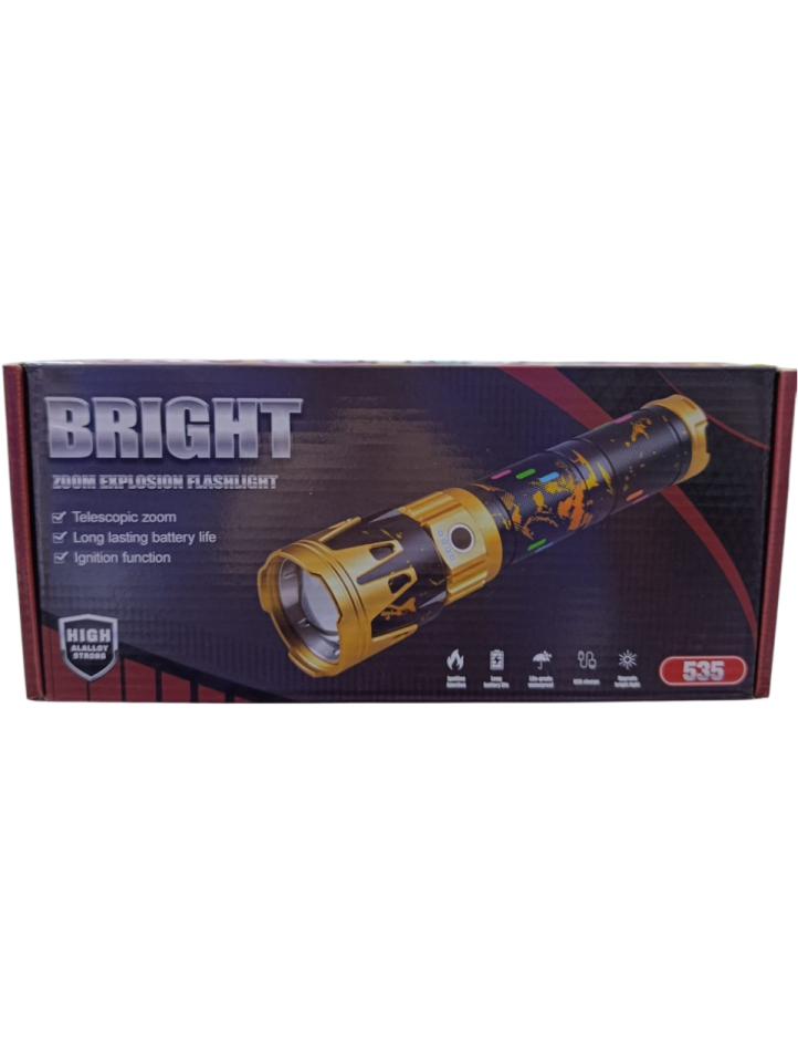 Gold Kama GK-6000 Profesyonel Yakıcı Özellikli El Feneri | 15000 Lümen – 15600 mAh – Çift Batarya – Zoomlu – Metal Kasa – Powerbank – Type-C Şarjlı