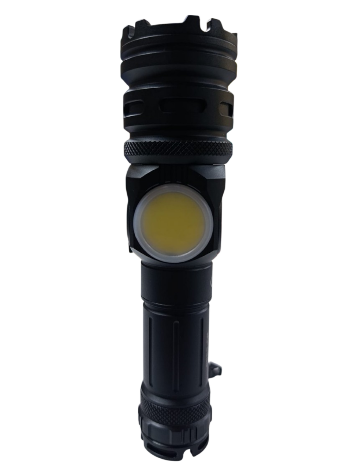 Wison WS-6868 Profesyonel El Feneri | 25W – 2500 Lümen – 5800 Mah – Zoomlu – Güçlü Cob Light – Metal Kasa – Powerbank – Type-C Şarjlı