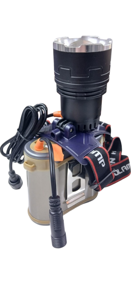 Wison WS-2090 Harici Bataryalı Profesyonel Kafa Lambası | 60W – 5000 Lümen – 26000 Mah – Sensörlü – Zoomlu – Metal Kasa – Powerbank – Type-C Şarjlı