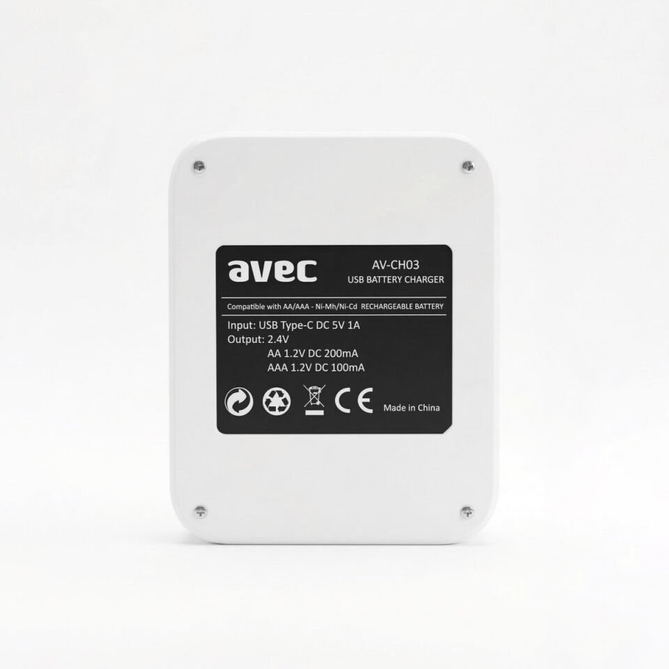 AVEC AV-CH03 USB PİL ŞARJ CİHAZI 4LÜ