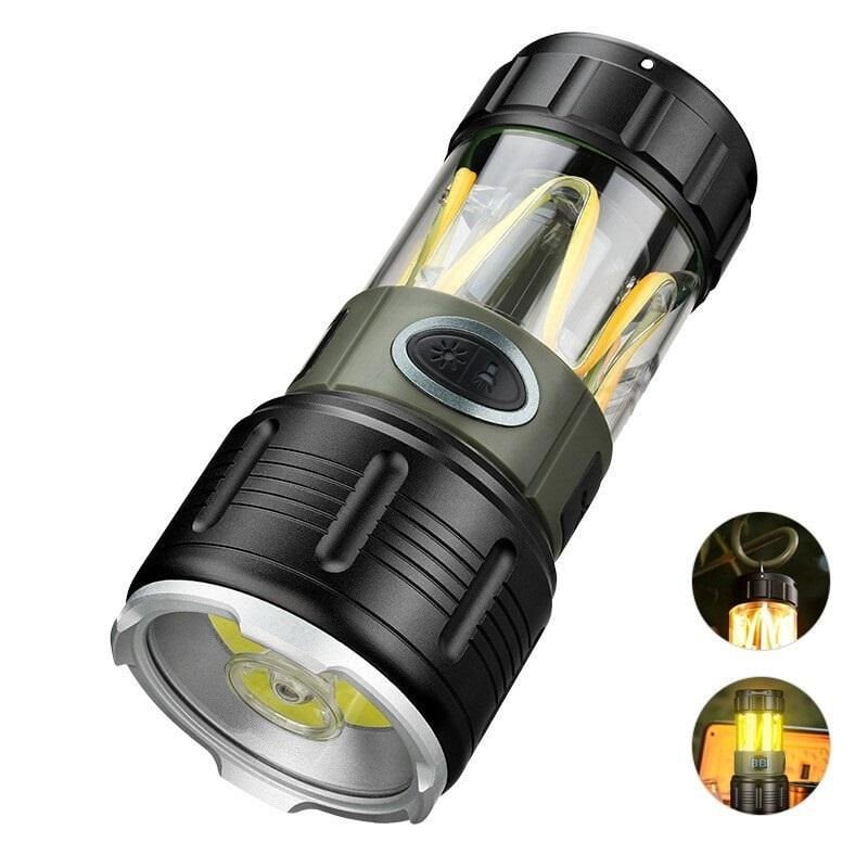 WS-705 Şarjlı Kamp Lambası 10W 1000 Lümen Powerbank Özellikli Çok Modlu LED Fener Type-C Şarjlı