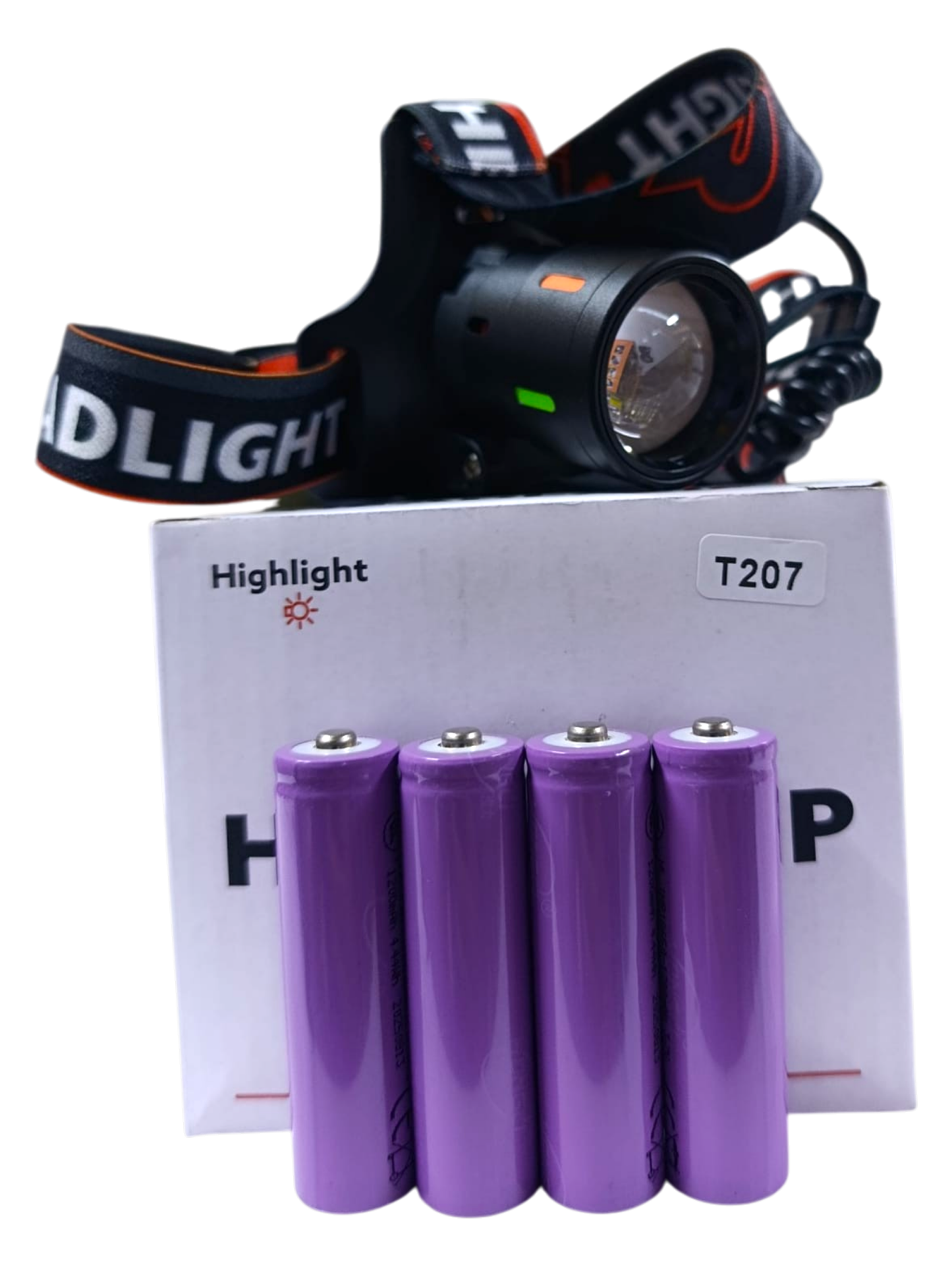 T207 Profesyonel Kafa Lambası | Zoomlu – Metal Kafa – 4800 mAh – Type-C Şarjlı – Yedek Bataryalı