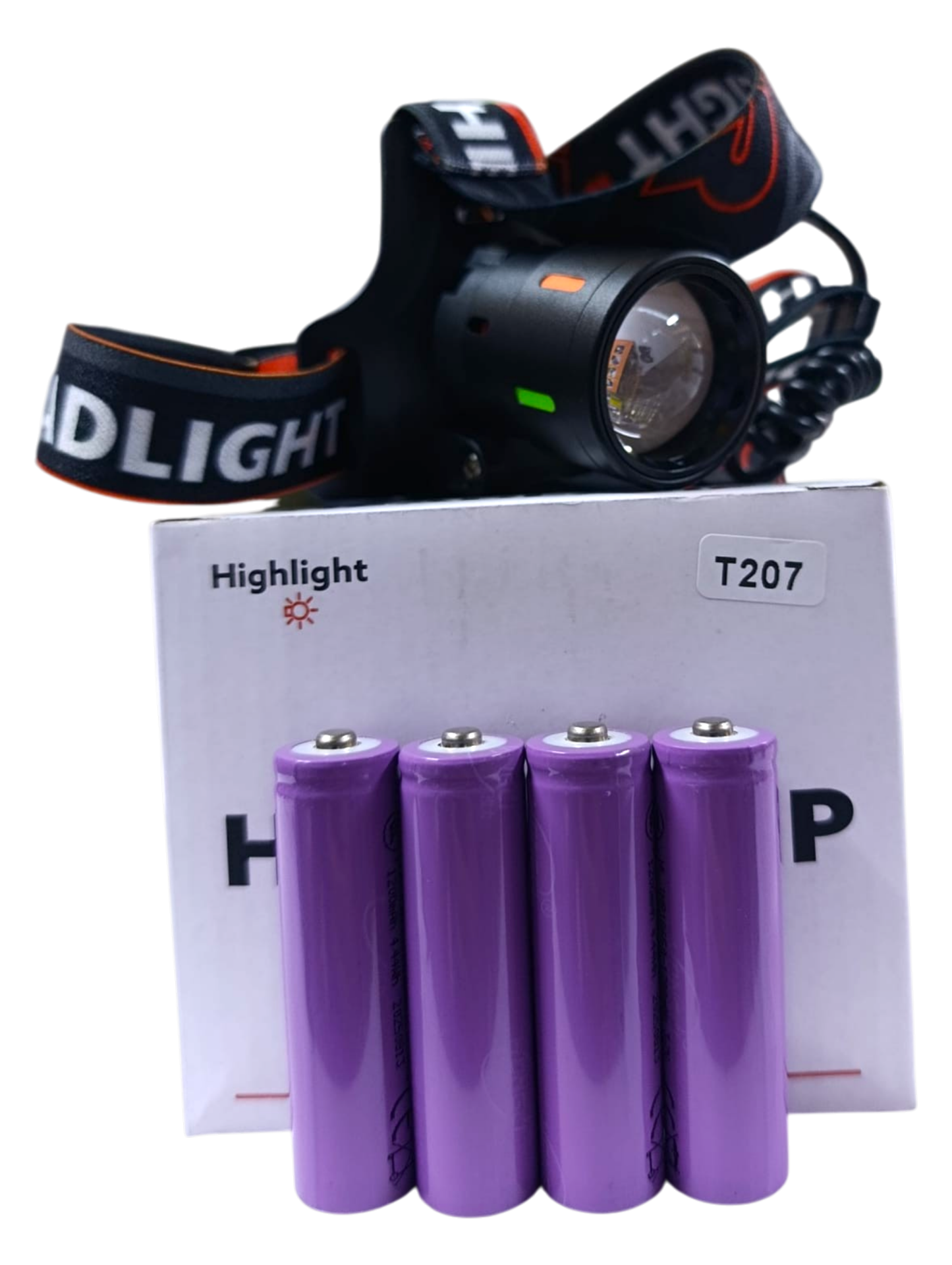 T207 Profesyonel Kafa Lambası | Zoomlu – Metal Kafa – 4800 mAh – Type-C Şarjlı – Yedek Bataryalı