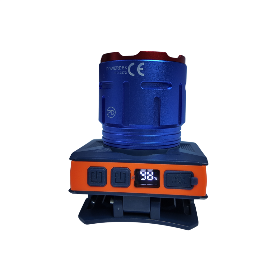 Powerdex PD-2572 Profesyonel Kafa Lambası - 4000 Lümen 60W Hareket Sensörlü & Type-C Şarjlı