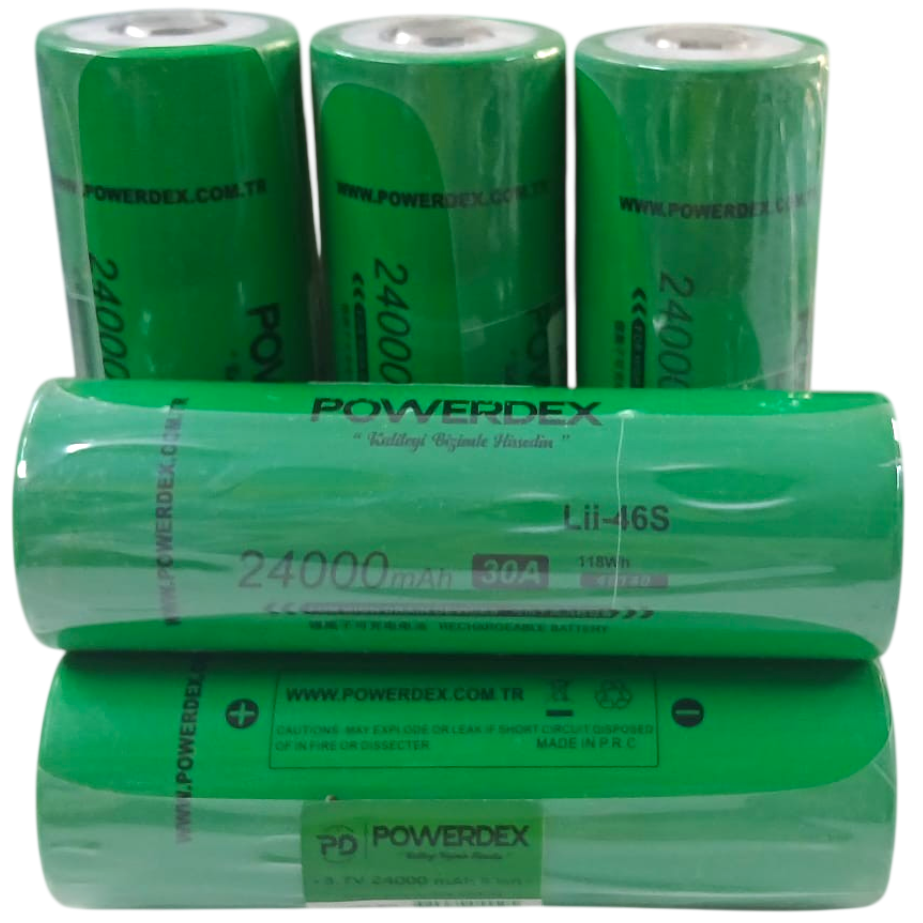 Powerdex PD-13500 Yedek Batarya 24000 mAh 30A Li-Ion Şarjlı El Feneri Pili