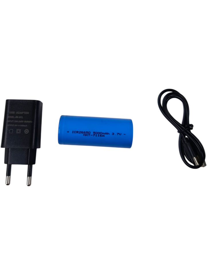 Gold Police GP-287 Profesyonel El Feneri | 50W – 5000 Lümen – 5000 mAh – Type-C Şarj – Dijital Şarj Göstergeli – Mıknatıslı – Tripodlu