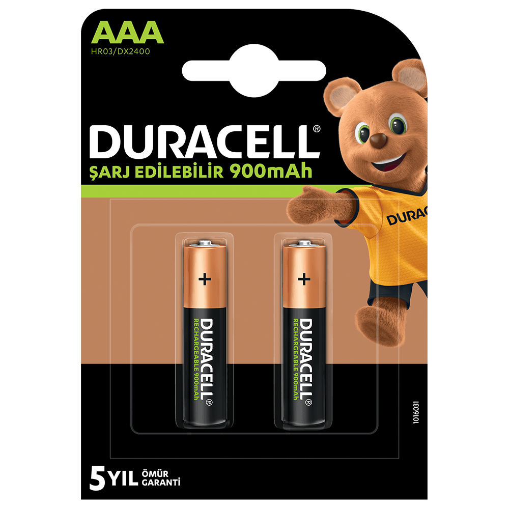 Şarjlı AAA 900 mAh NiMH Pil 2'li Paket