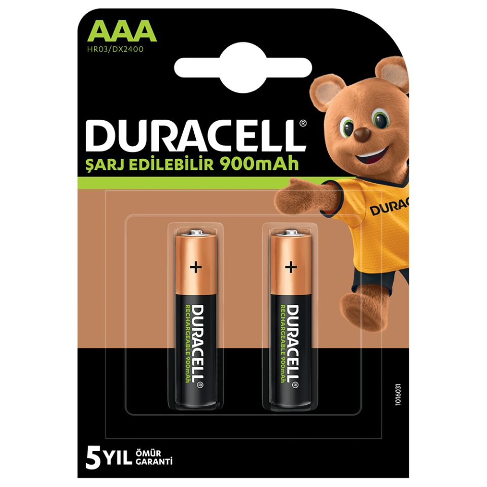 Şarjlı AAA 900 mAh NiMH Pil 2'li Paket