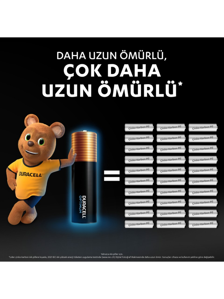 Optimum AAA İnce Kalem Pil 1,5V 6'lı Paket