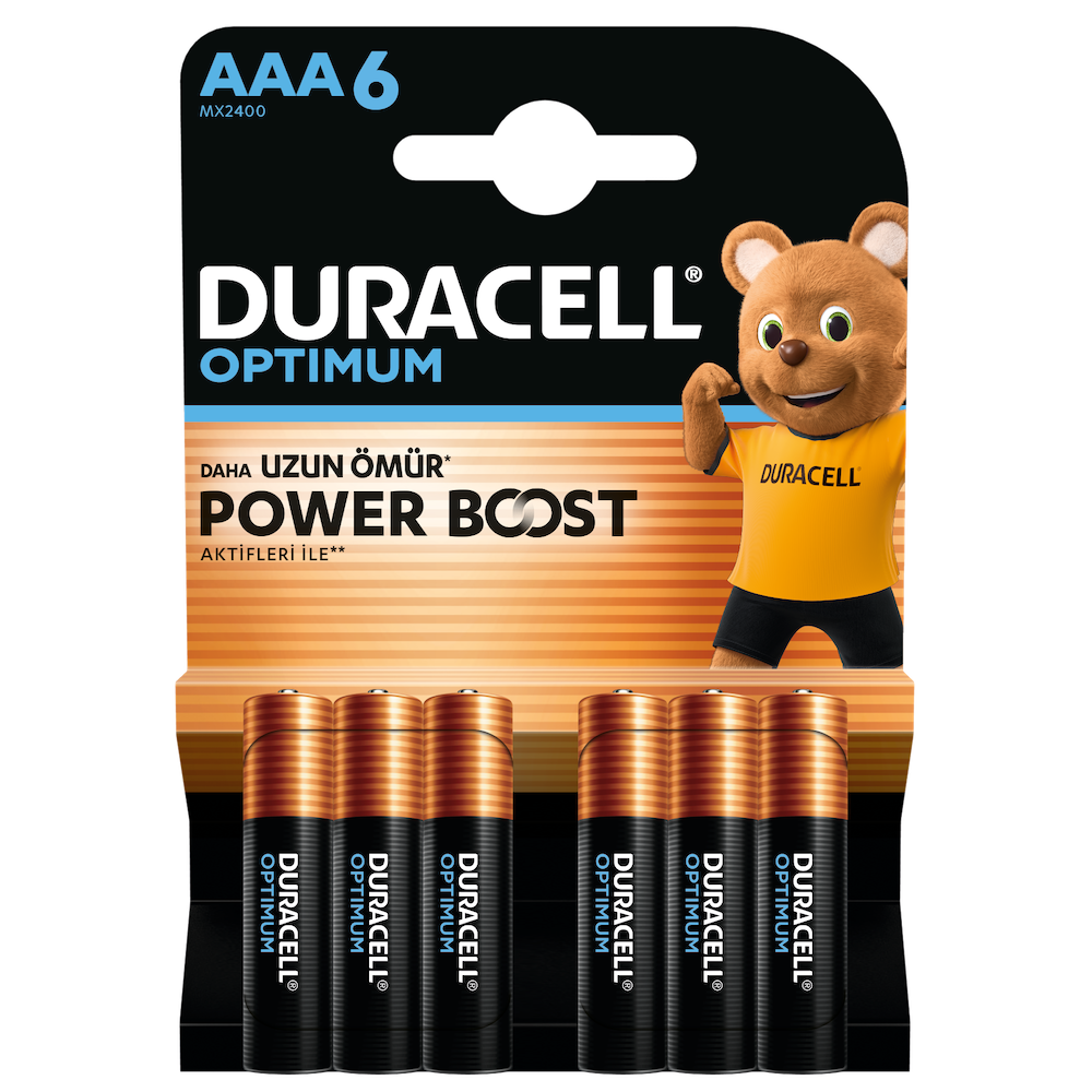 Optimum AAA İnce Kalem Pil 1,5V 6'lı Paket