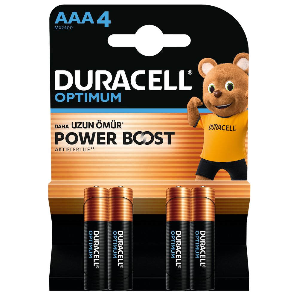 Optimum AAA İnce Kalem Pil 1,5V 4'lü Paket