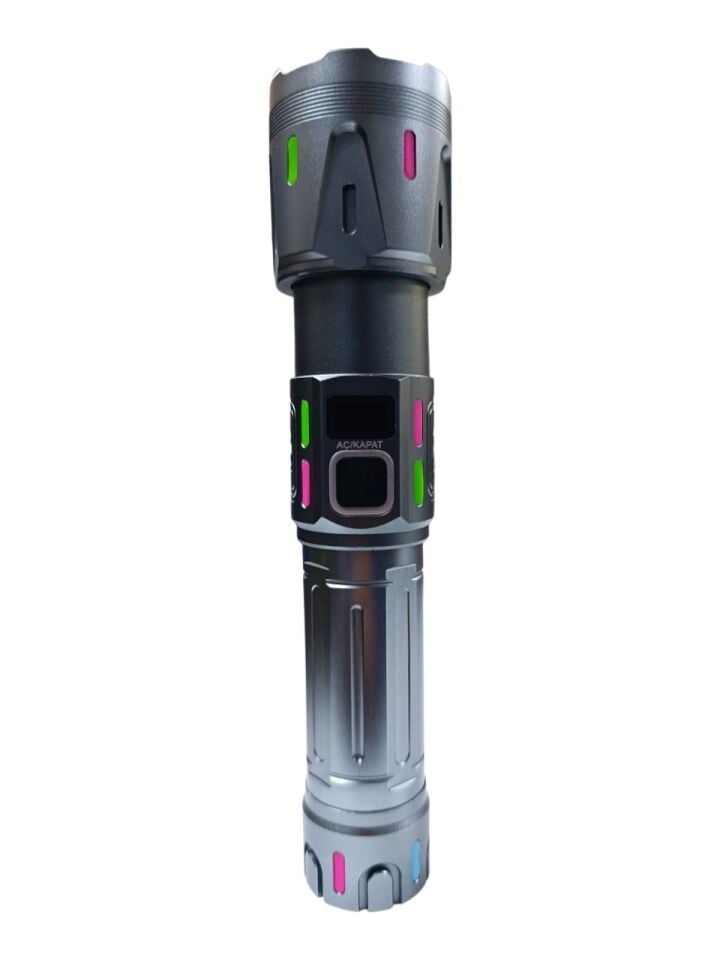 RT-063 B Profesyonel El Feneri | 60W – 6000 Lümen – 9000 mAh – Zoomlu – Type-C Şarjlı