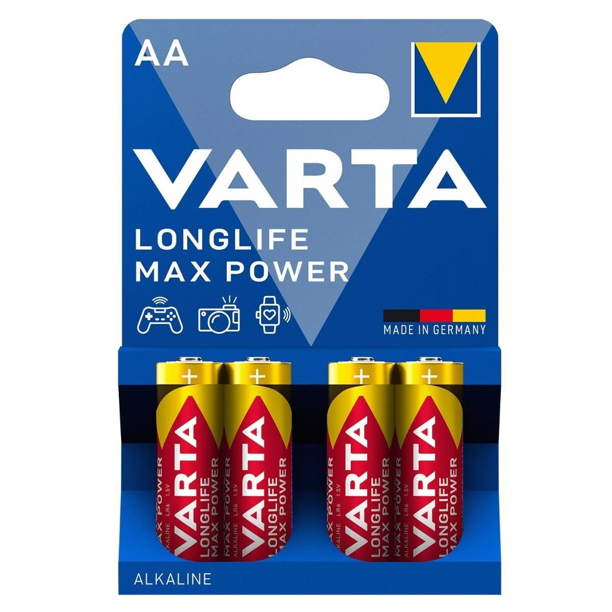 Alkalin AA Longlife Max Power Kalem Pil 4'lü Paket