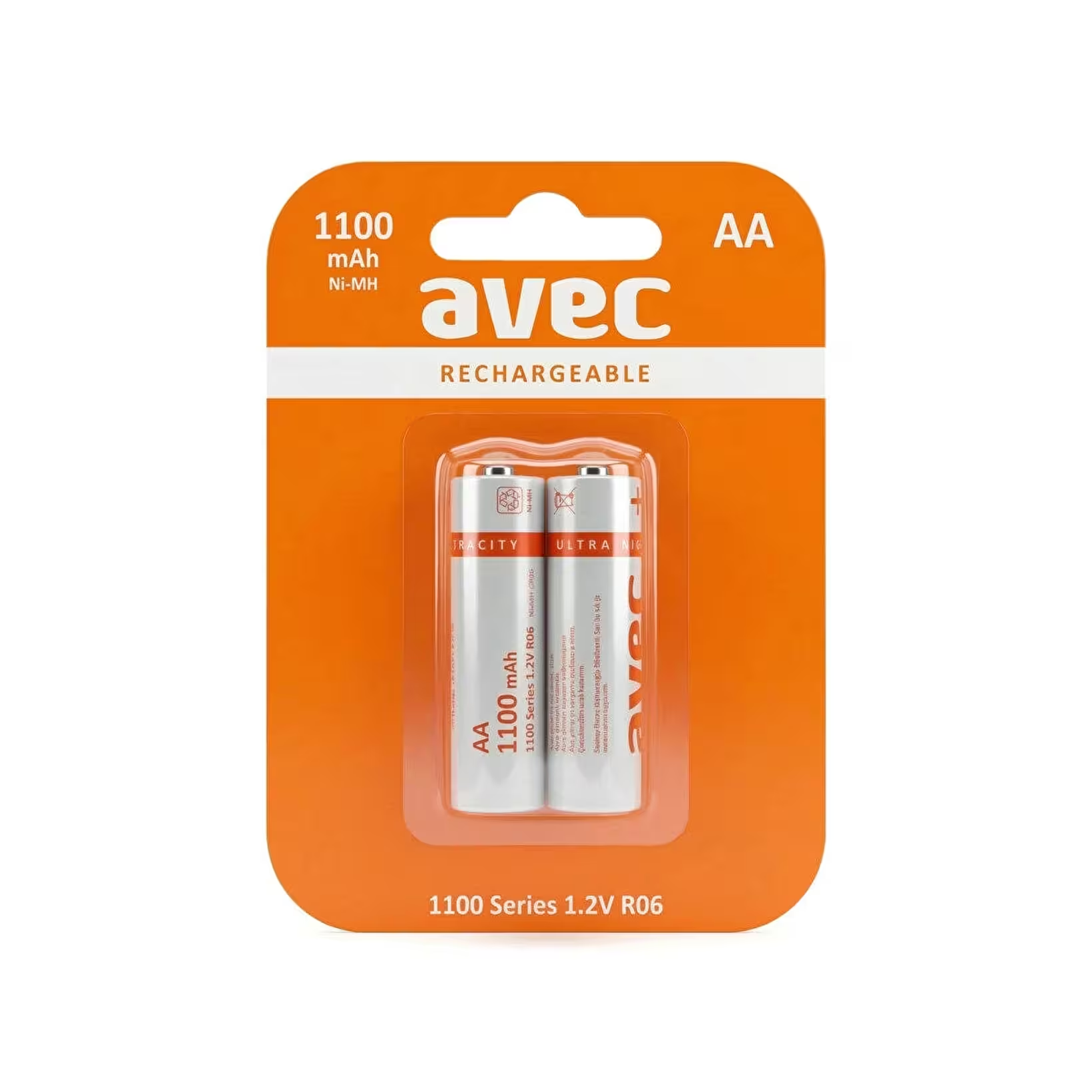 Şarjlı AA 1100 mAh NiMH Pil 2'li Paket