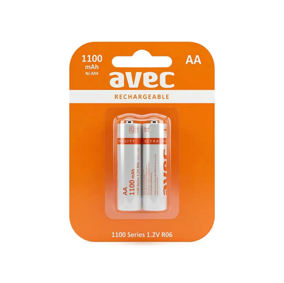 Şarjlı AA 1100 mAh NiMH Pil 2'li Paket