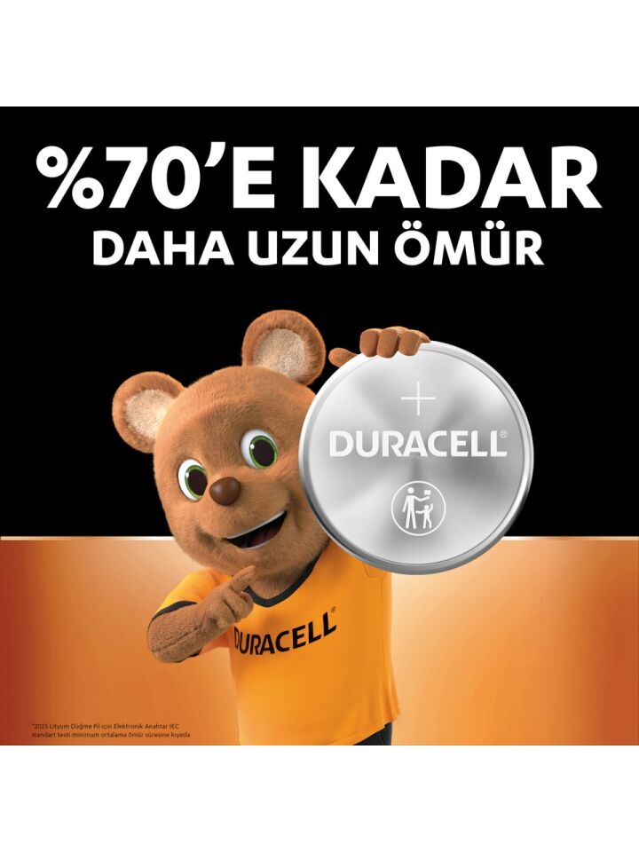 Duracell CR2025 Düğme Pil 3V 2'li Paket