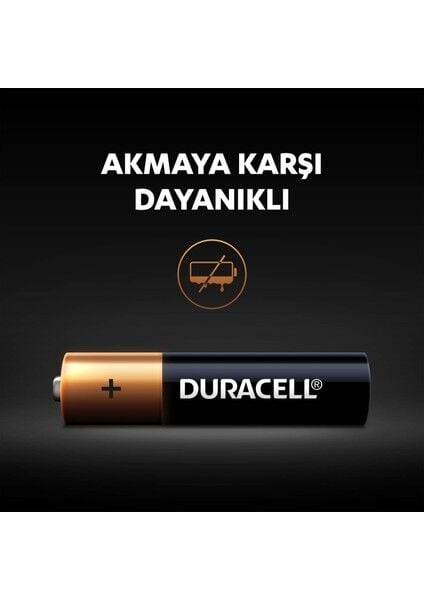 Alkalin AAA İnce Kalem Pil, 1,5 V LR03/MN2400, 6’lı paket