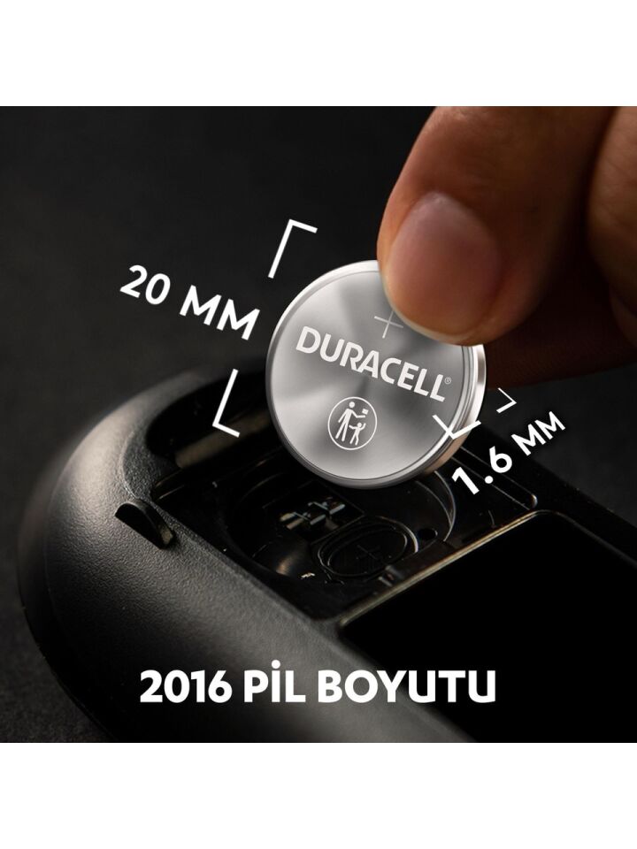 CR2016 Düğme Pil 3V 2'li Paket
